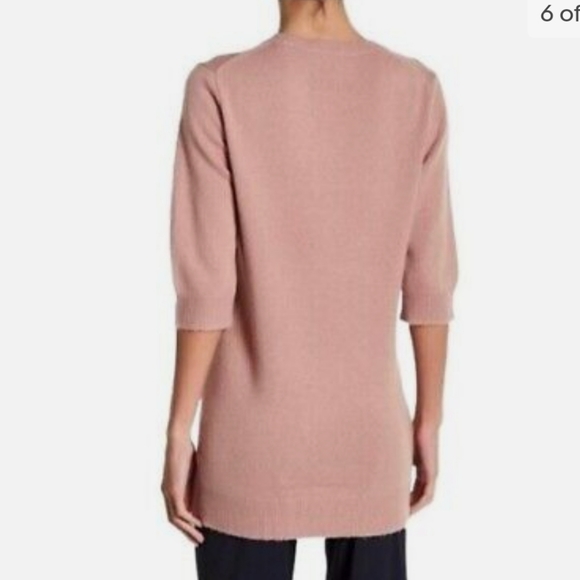 Vince 100%Cashmere Mauve Short Sleeve  Top. Sz. Small Petite. - Picture 4 of 15